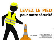 Campagne Levez le pied pour notre sécurité